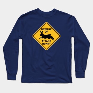 Beware of Attack Bunny Long Sleeve T-Shirt